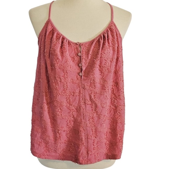 Anthropologie Pink Textured Cami Top Blouse Womens Size Medium - Picture 3 of 7